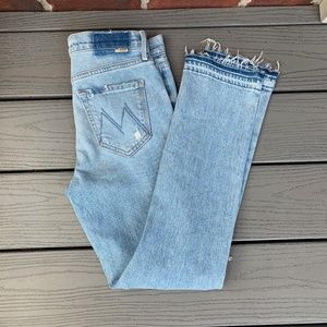 Mother The Rascal Ankle Undone Hem in Vacation Temptation Wash size 25